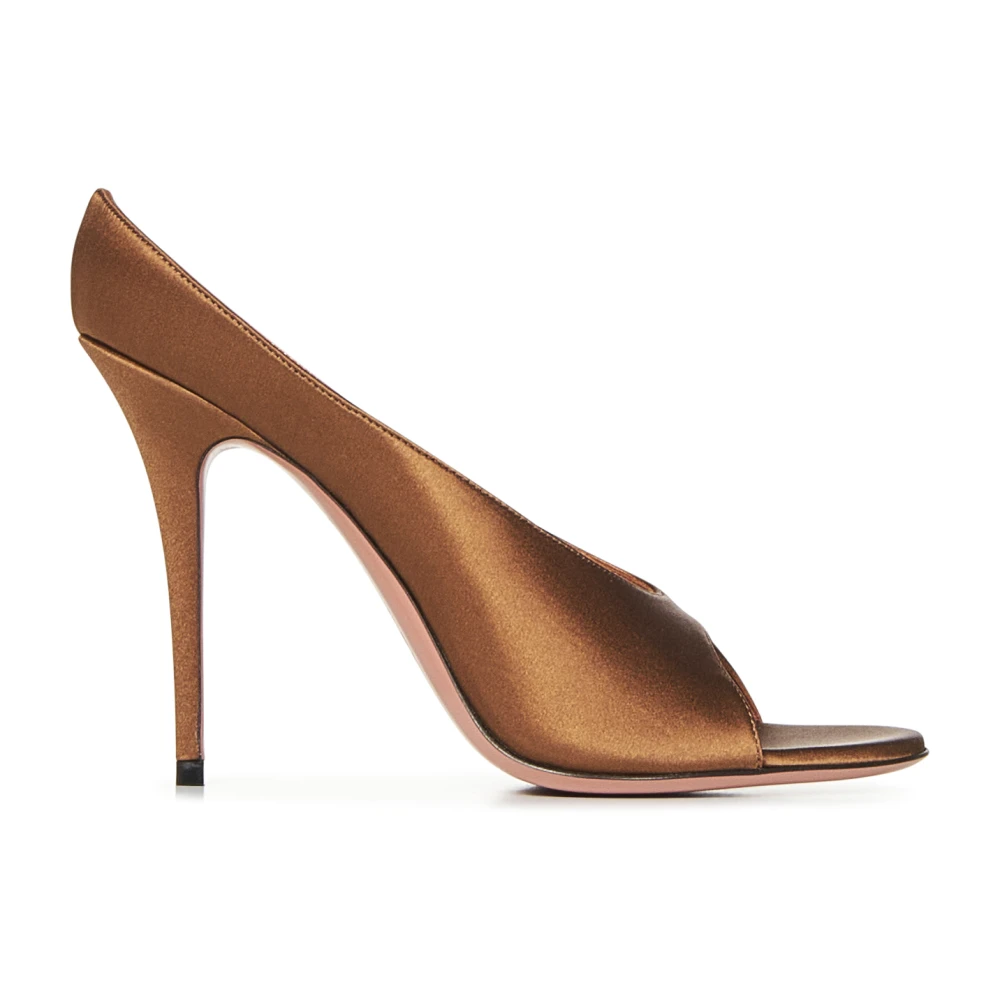 Amina Muaddi Damen Braun Schuhe, 39 1/2 Eugröße: