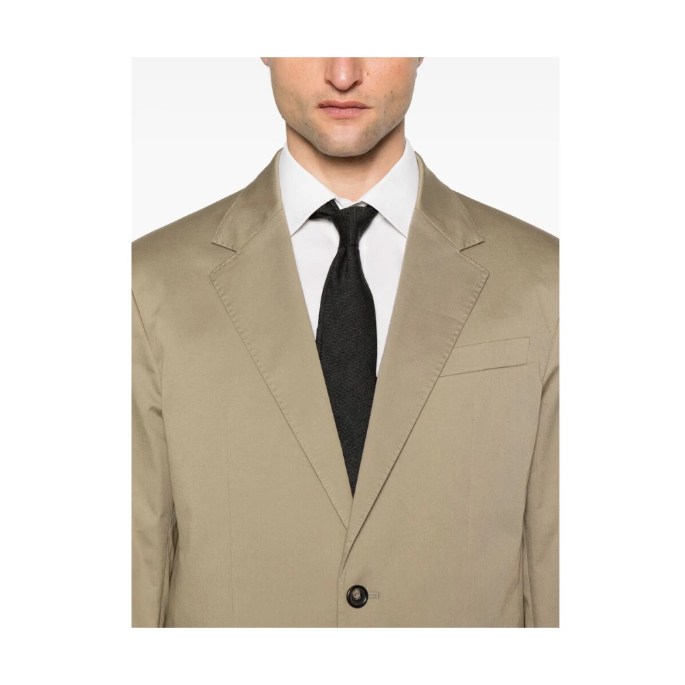 Dsquared2 Beige Front Button Suit met Achtersplitten Beige Heren