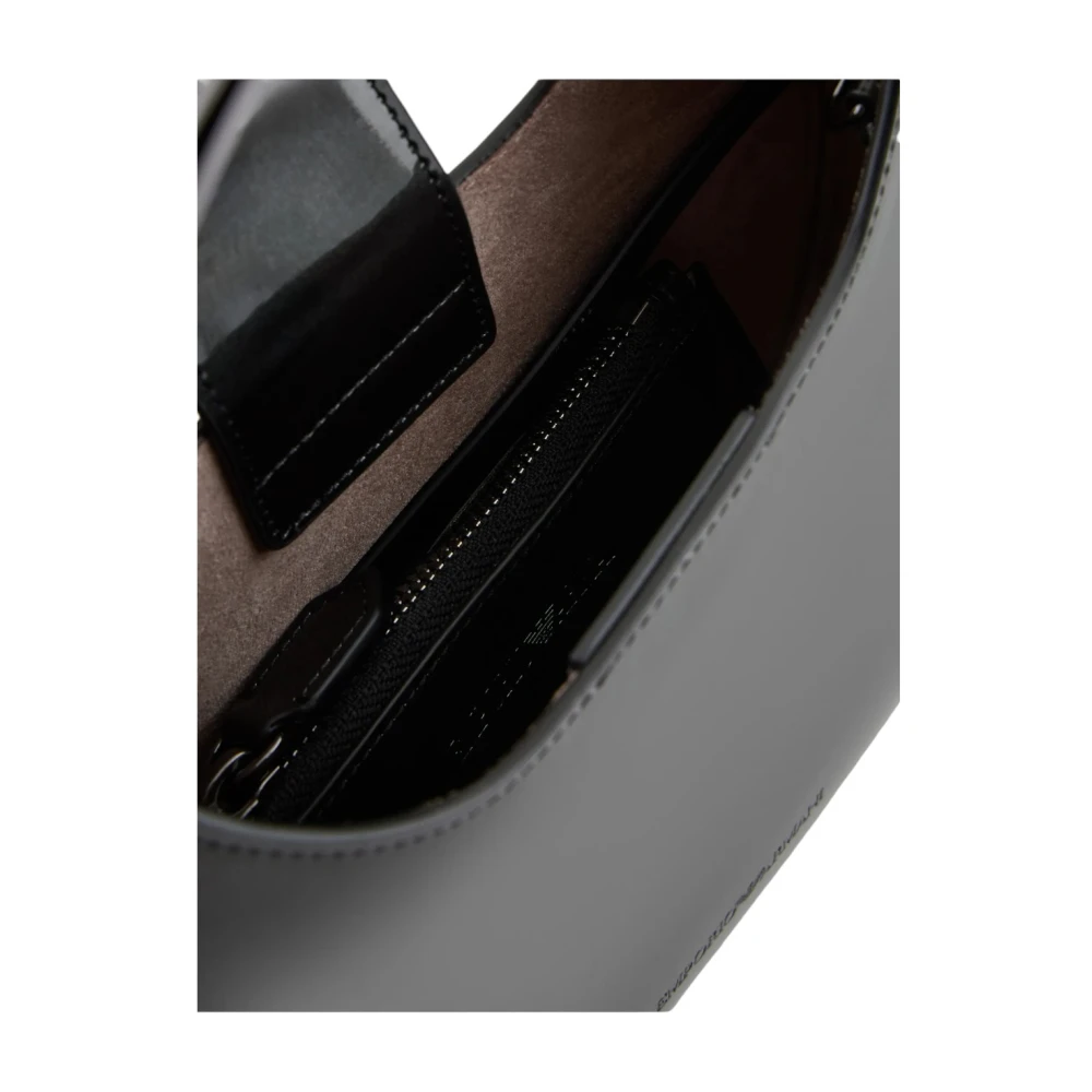 Emporio Armani Stijlvolle Leren Portemonnee Black Dames