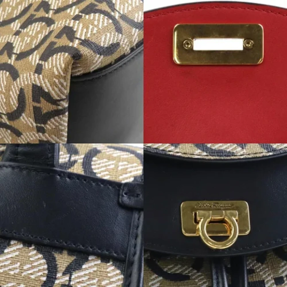 Salvatore Ferragamo Pre-owned Leather backpacks Multicolor Dames