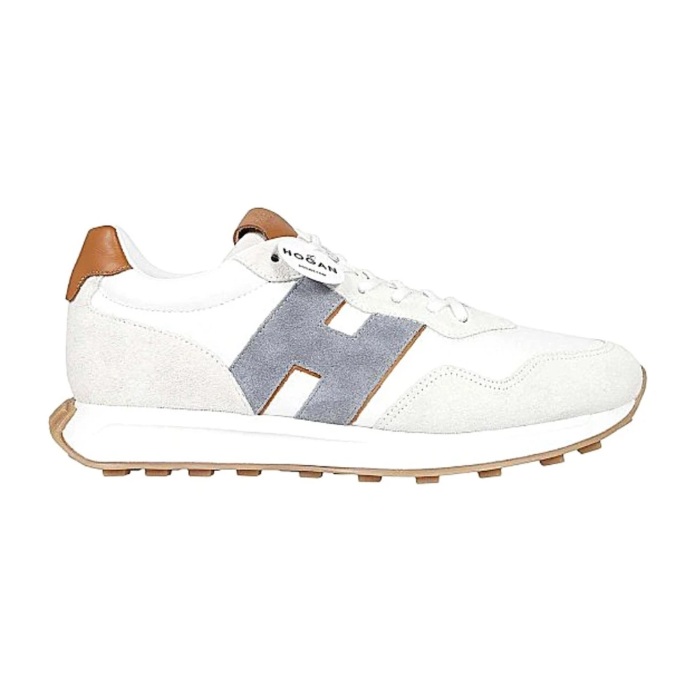 Hogan H601 Pelle con H Patch Contrasto Heren Schoenen Veelkleurig Multicolor