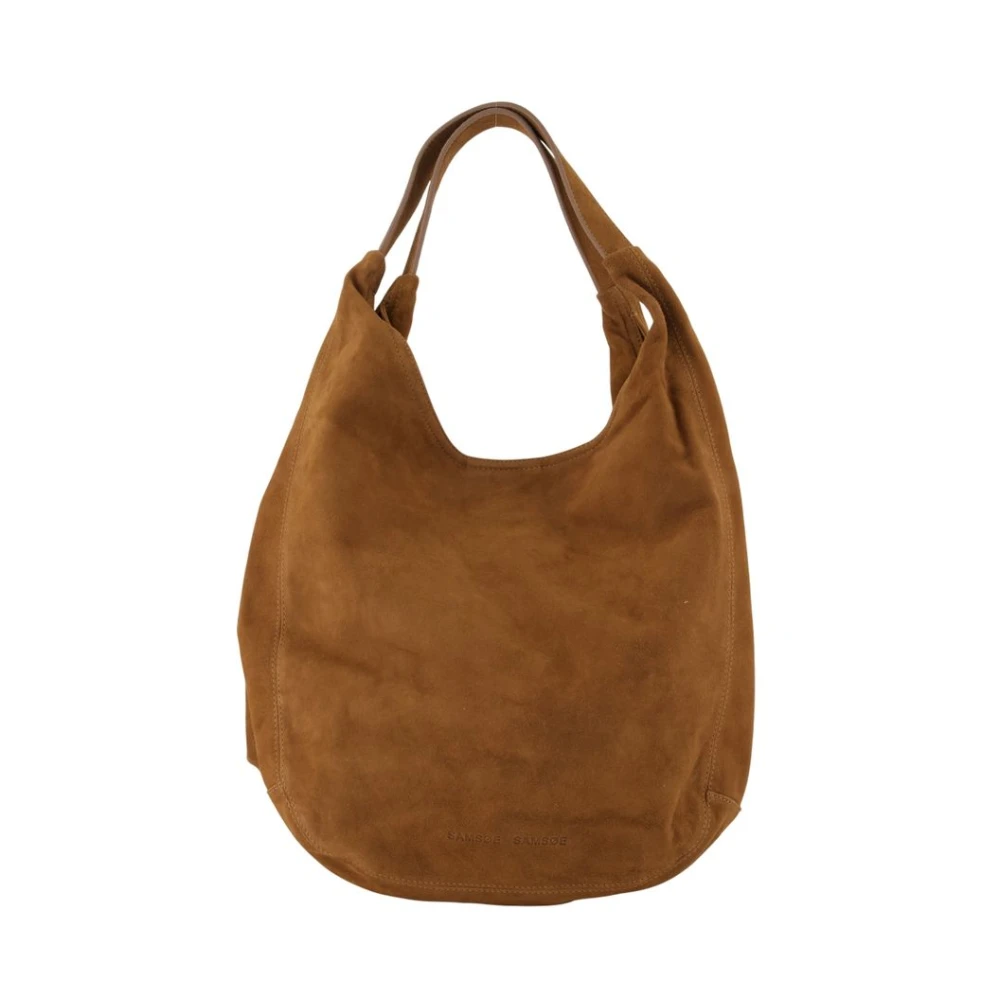 Samsøe Samsøe Women's Brown Leather Shopper Bag - Shopping Bags - One Size - Bags