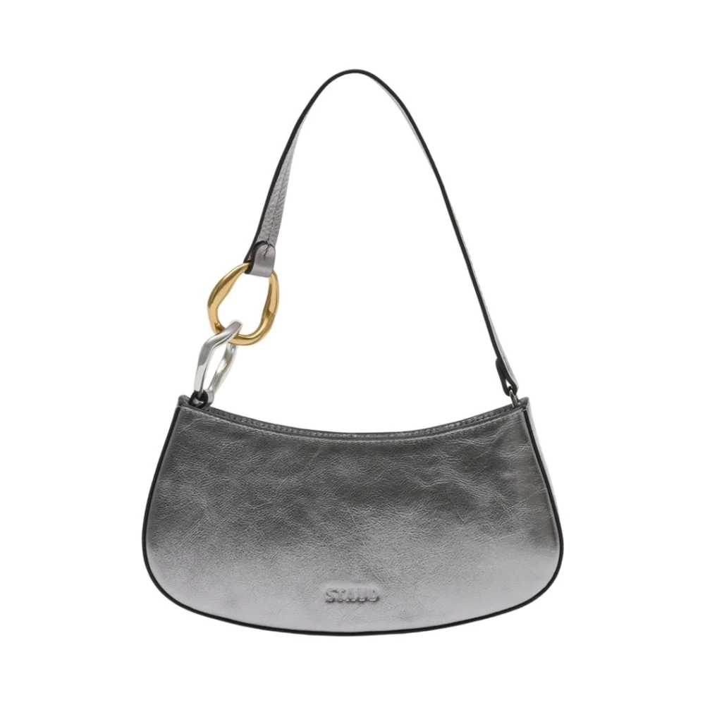 Staud Gray Shoulder Bags, Female, One Size, Ollie Shoulder Bag