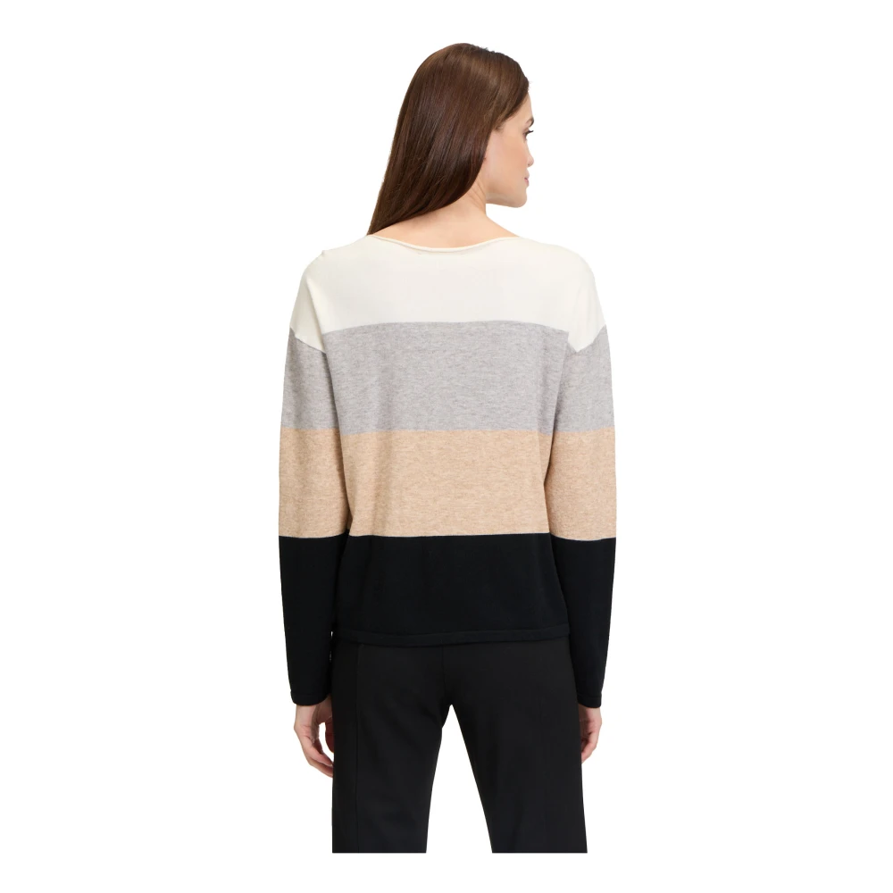 Betty Barclay Kleur Blok Fijngebreide Trui Multicolor Dames