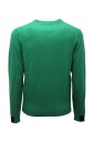 pull-en-laine-melangee-vert-col-rond