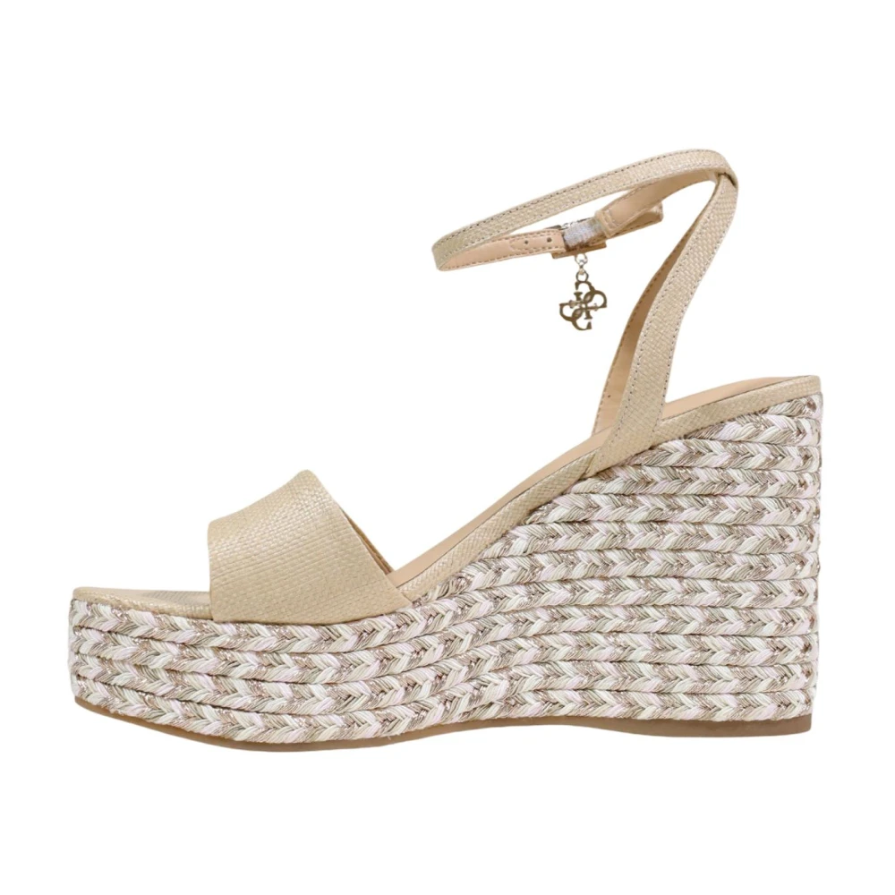 Guess Beige Wedges, Female, 7 Uk, Everly Wedge Heels
