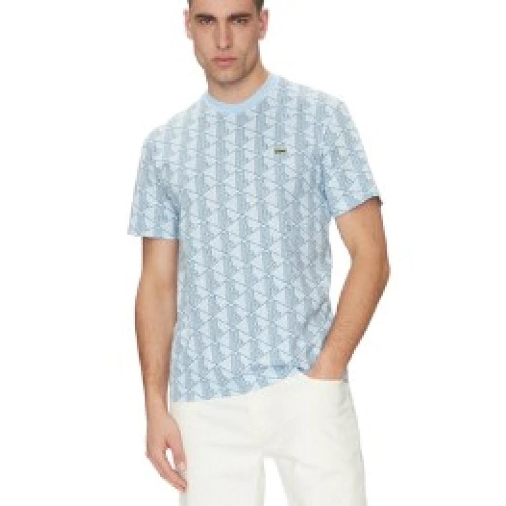 Lacoste Uomo Blu Top, L, New,