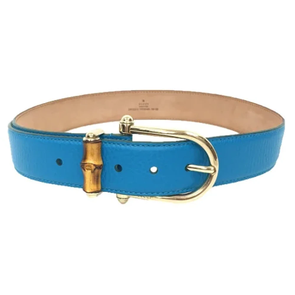 Gucci Vintage Pre-owned Leather belts Blue Dames