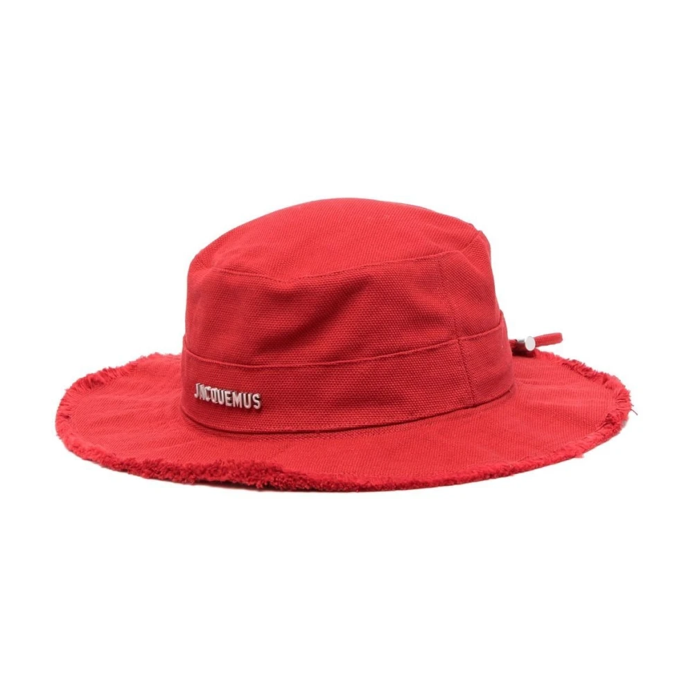 Jacquemus Rode Artichaut Bucket Hat Red Heren