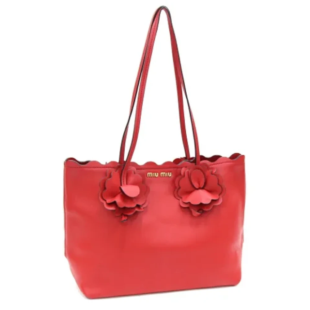 Miu Pre-owned Fabric shoulder-bags Red Dames