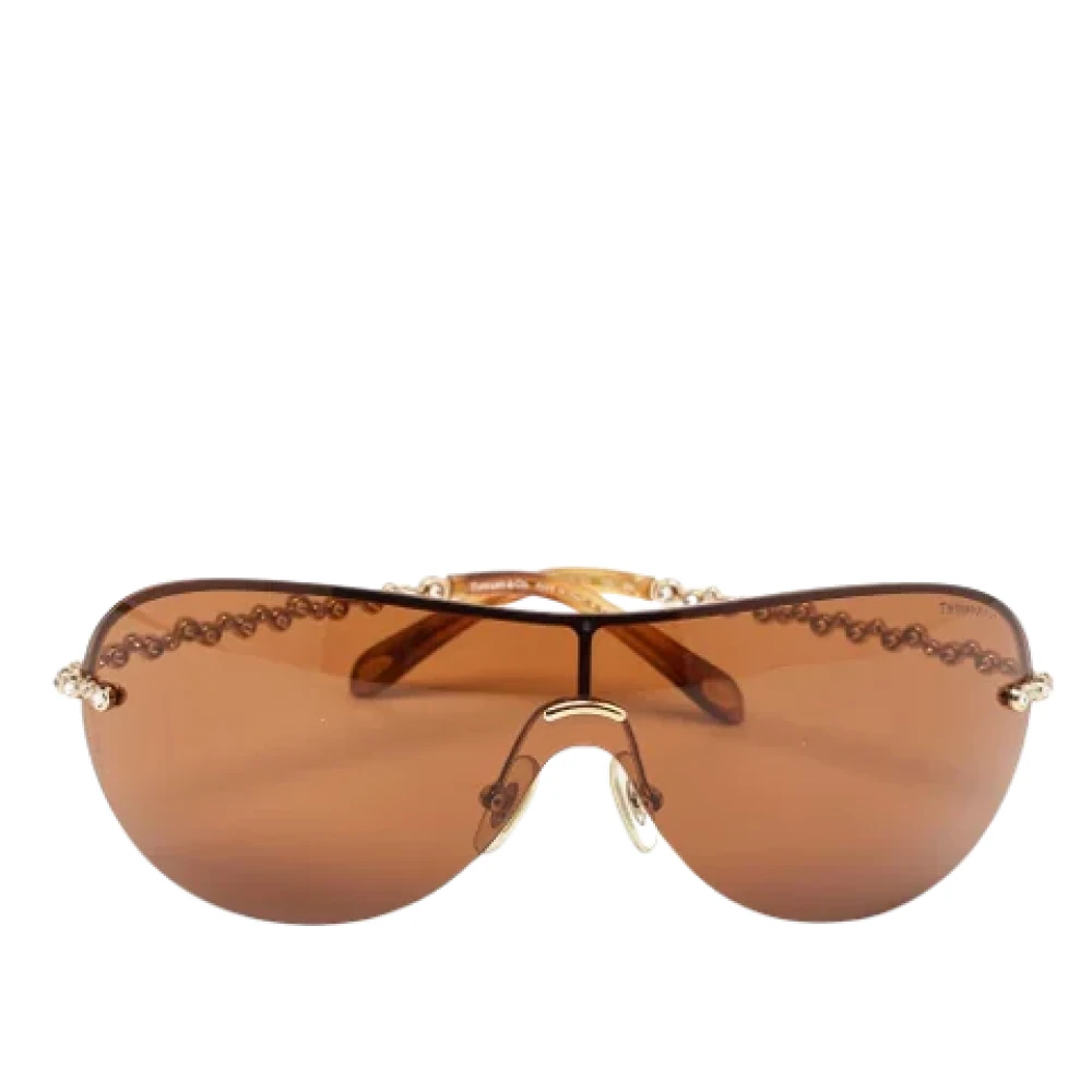 Tiffany & Co. Pre-owned Acetate sunglasses Brown Dames