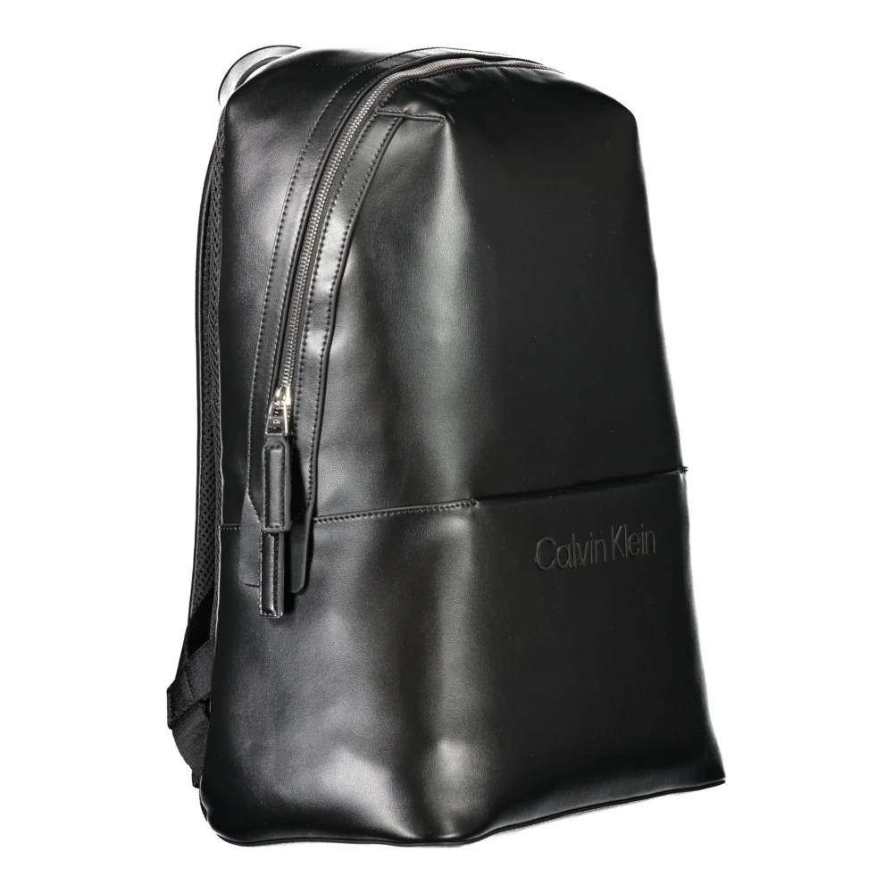 Calvin Klein Zwarte heren rugzak met laptopvak Black Heren