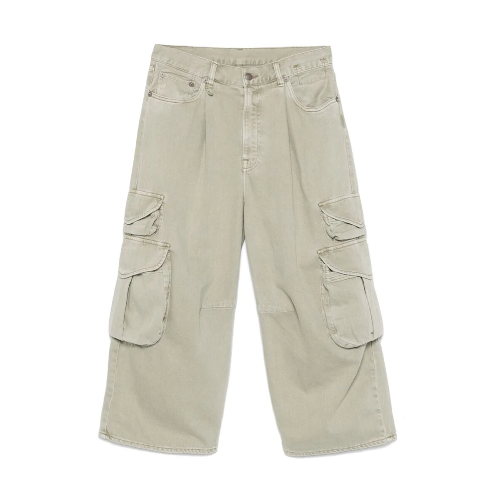 R13 Olijfgroene Klassieke Vijf-Pocket Broek Green Heren