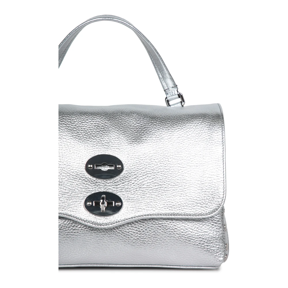 Zanellato Elegante tas met metalen afwerking en veilige sluiting Gray Dames