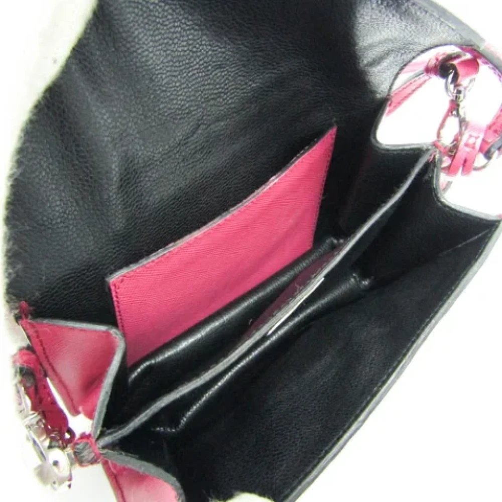Prada Vintage Pre-owned Leather shoulder-bags Pink Dames