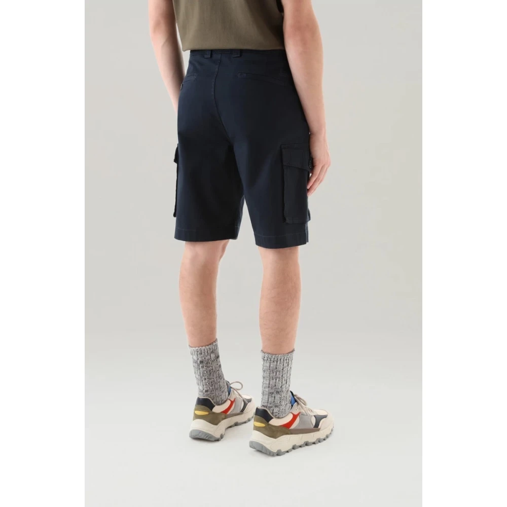 Woolrich Klassieke Cargo Shorts Blue Heren