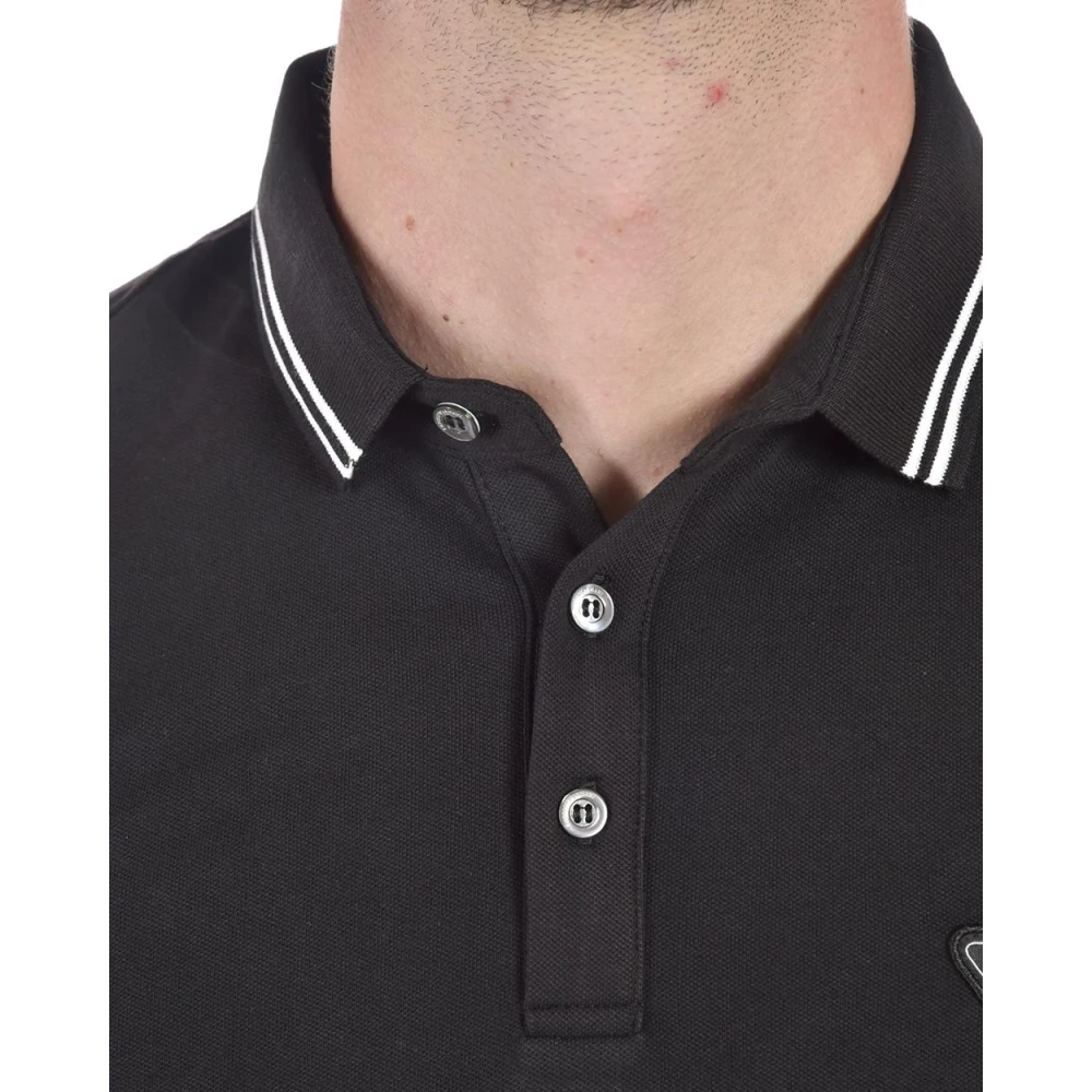 Emporio Armani Klassieke Polo Shirt voor Mannen Black Heren