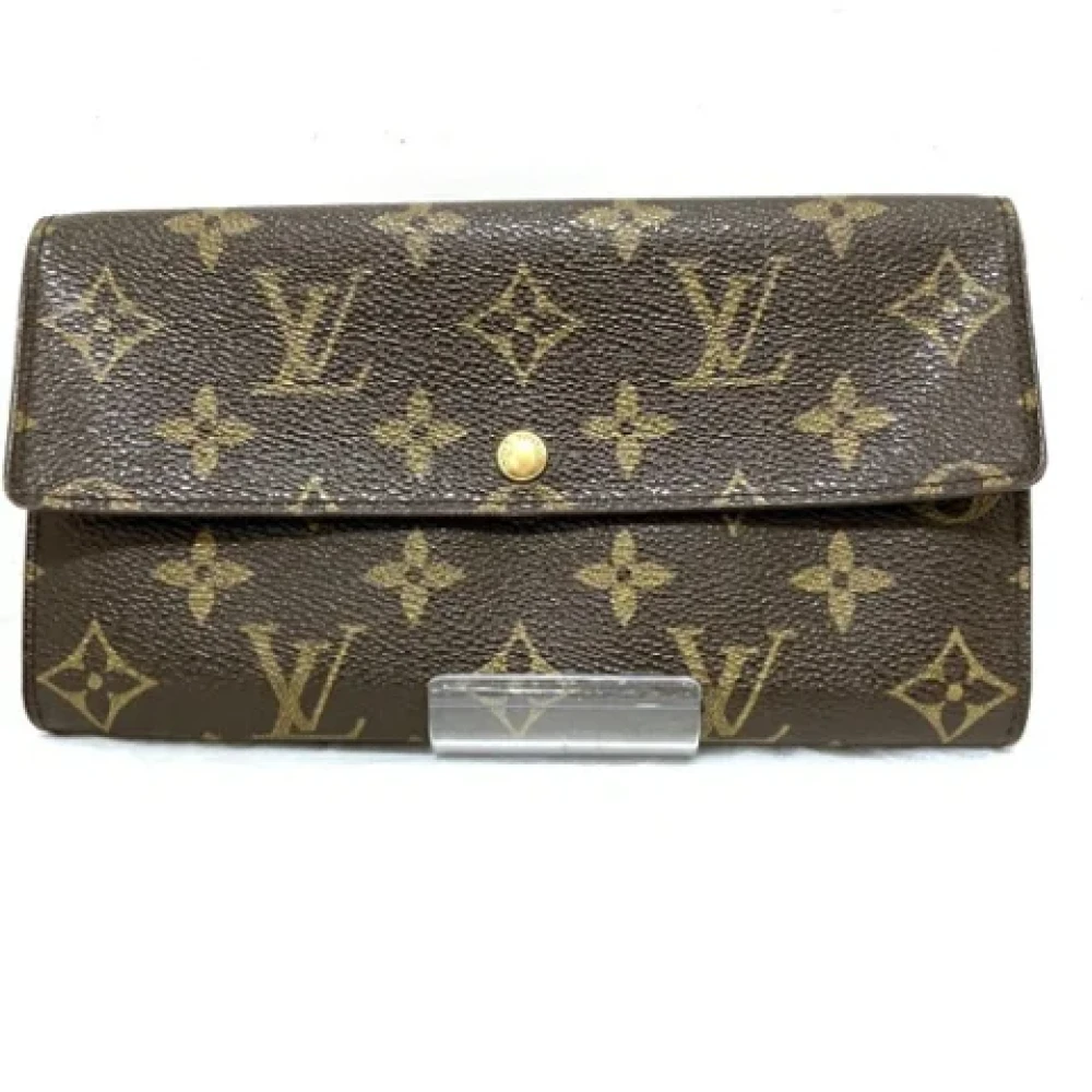 Louis Vuitton Vintage Pre-owned Canvas wallets Brown Dames