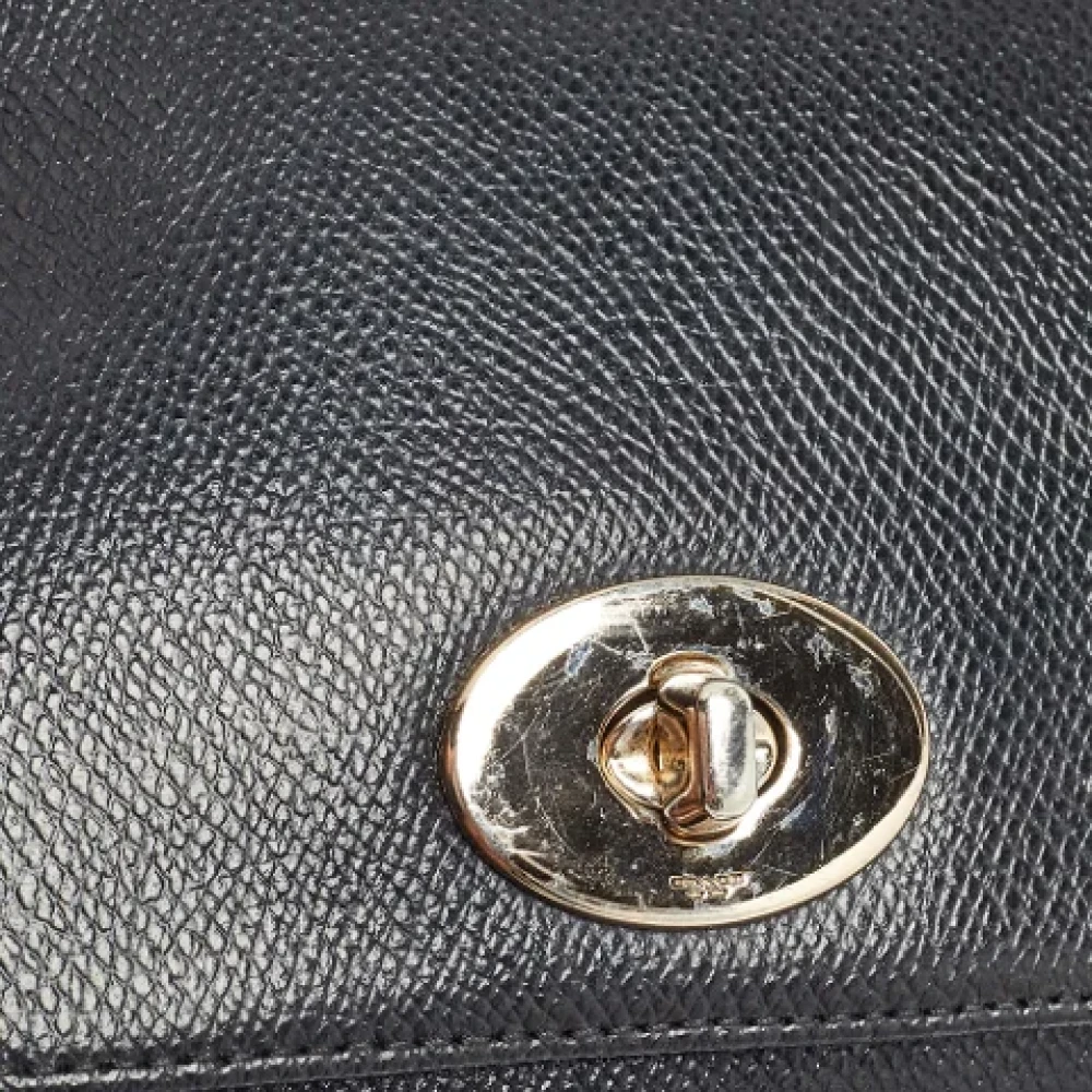 Coach Pre-owned Leather handbags Black Dames