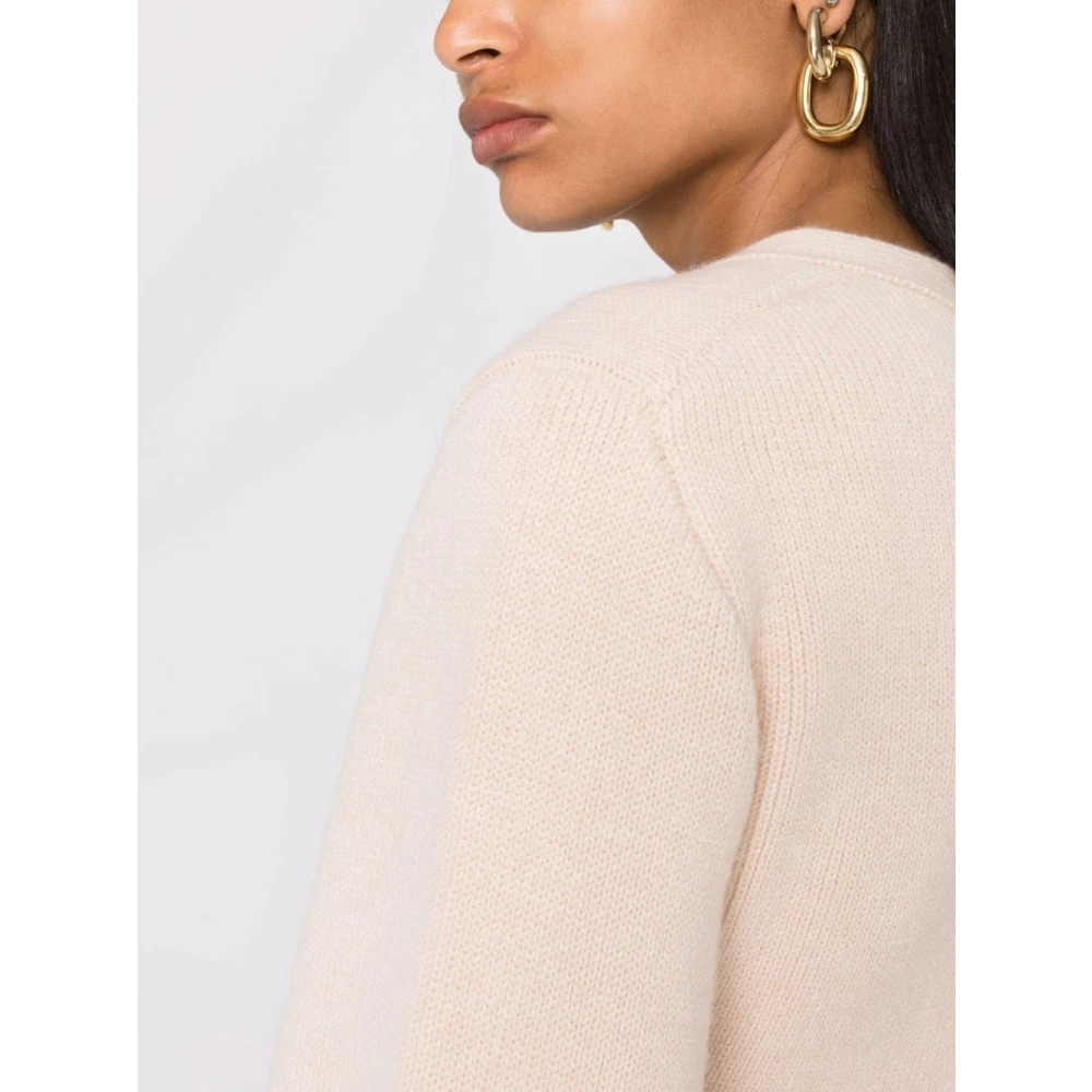 Khaite Custard Scarlet Cardigan Pink Dames