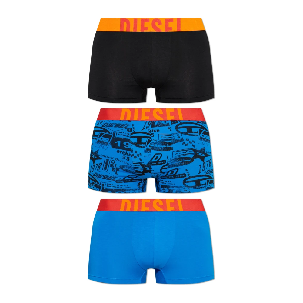 Diesel Uomo Multicolor - Damien-D-Pop-3Pack-40 - Underwear - E - L