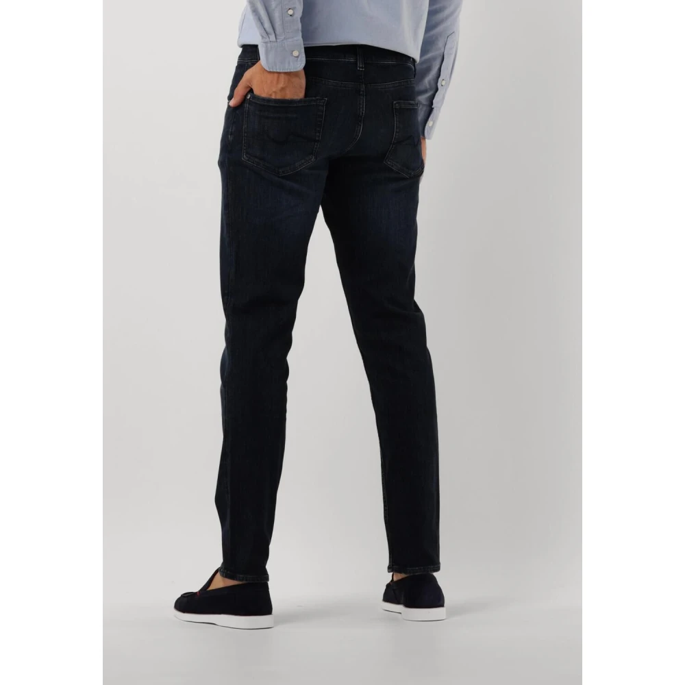 7 For All Mankind Slim Fit Jeans Donkerblauw Blue Heren