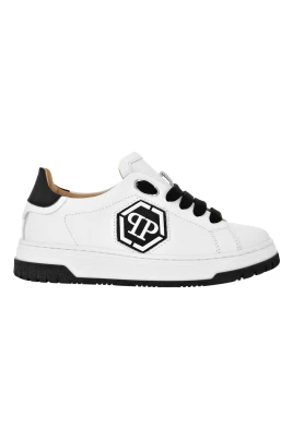 Leather Lo-Top Sneakers Hexagon