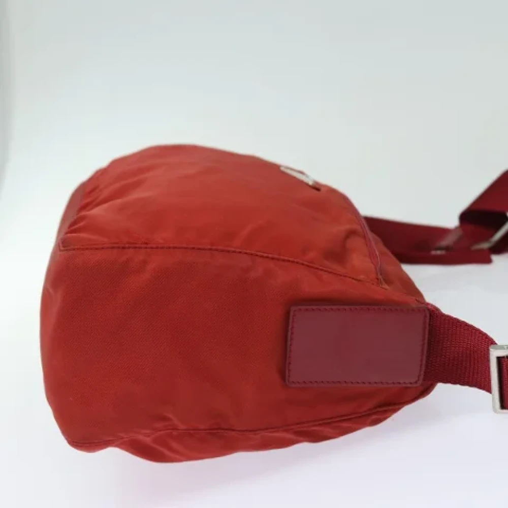 Prada Vintage Pre-owned Nylon prada-bags Red Dames
