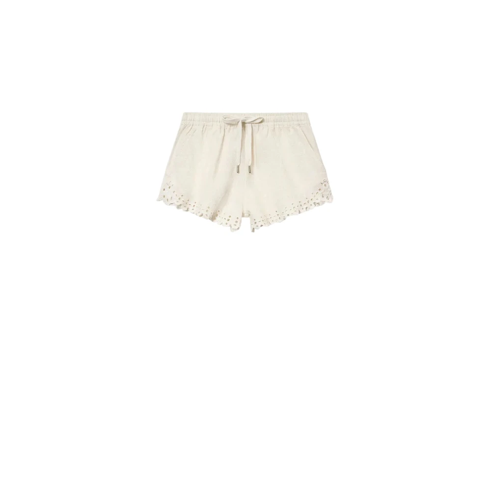 Isabel Marant Women's White Short Shorts, S, Short Shorts