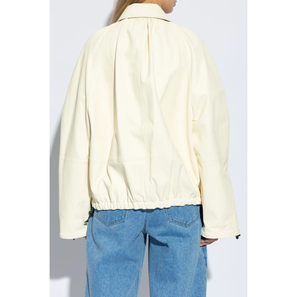 Marni Leren jas Beige Dames