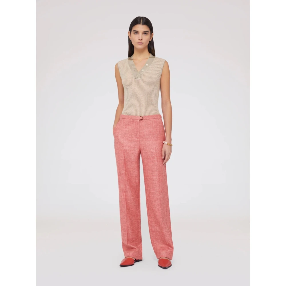 Agnona Trousers Pink Dames