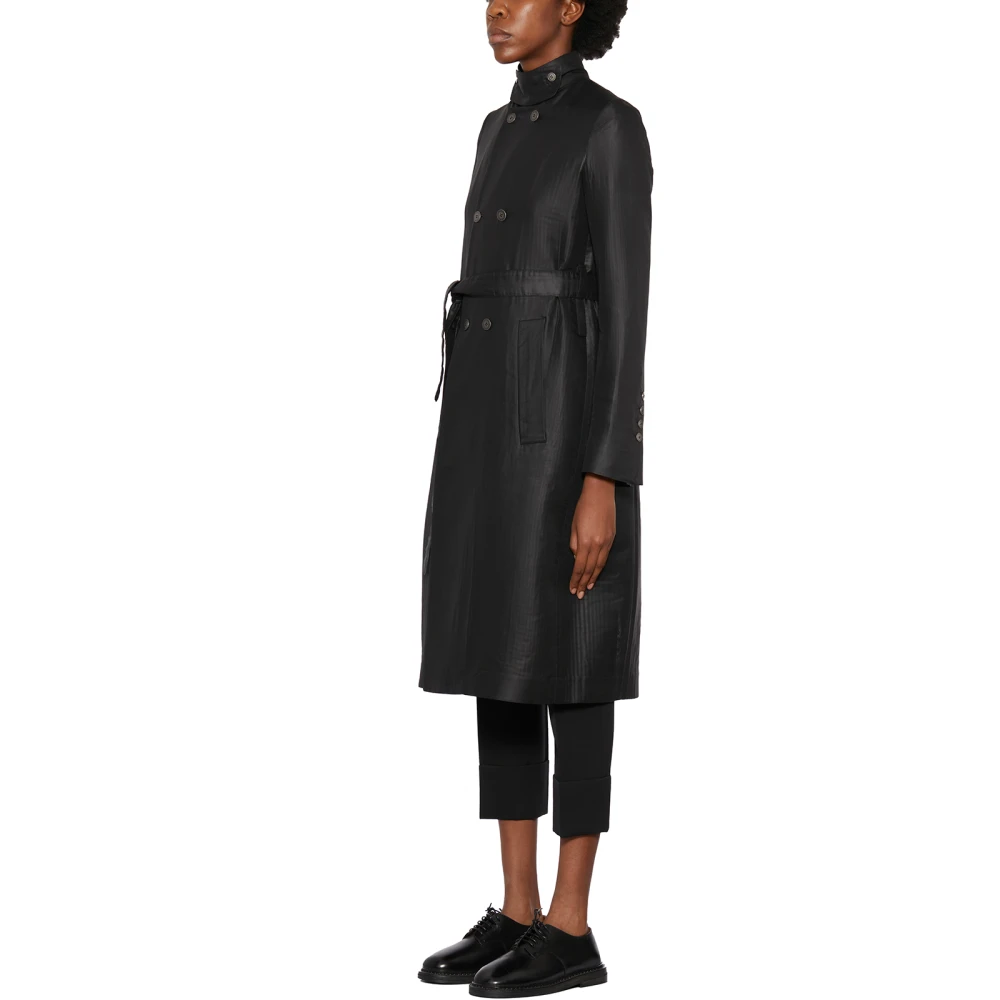 Sapio Dubbelrijige Jas N1 Black Dames