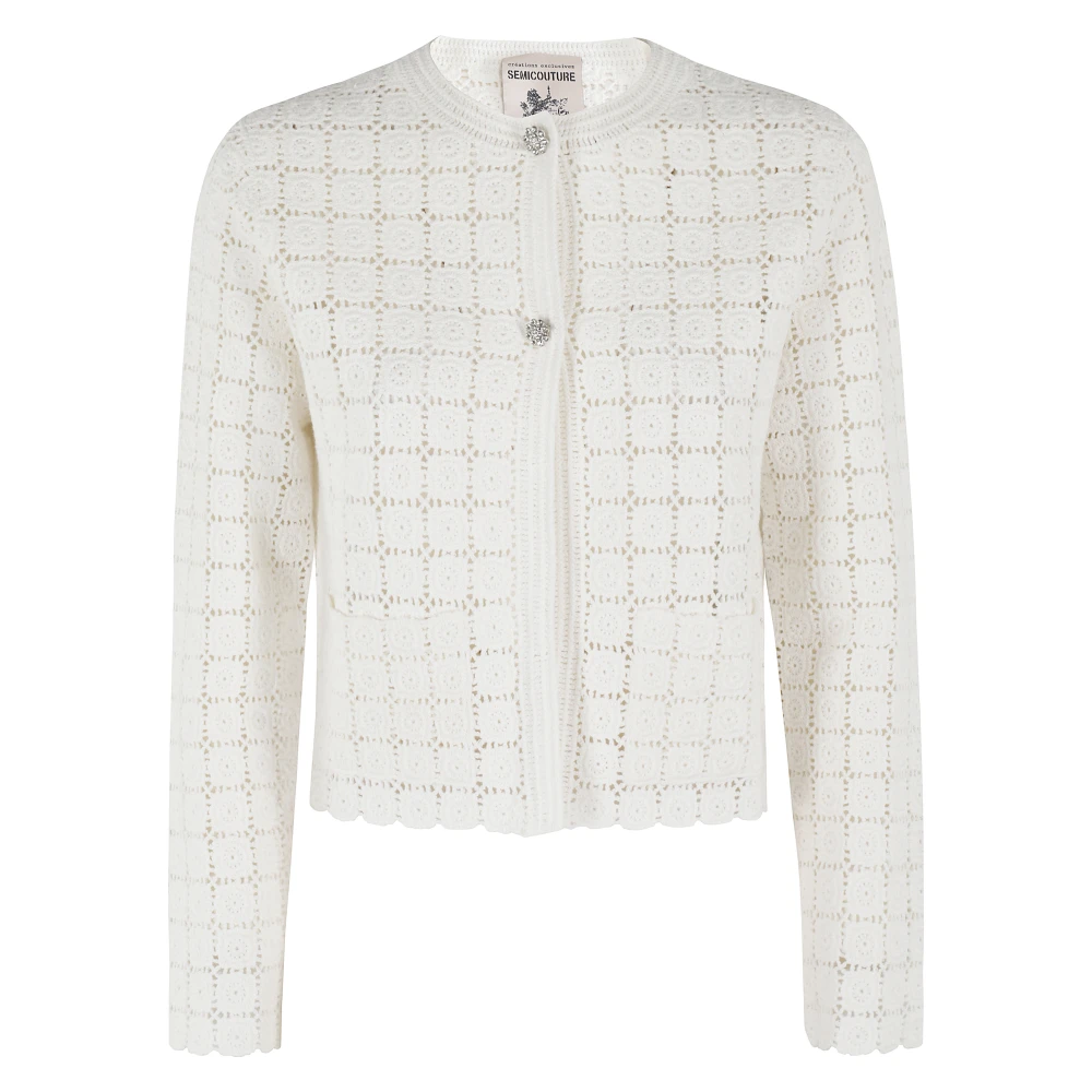 Semicouture Elegante Cassandra Jurk White Dames