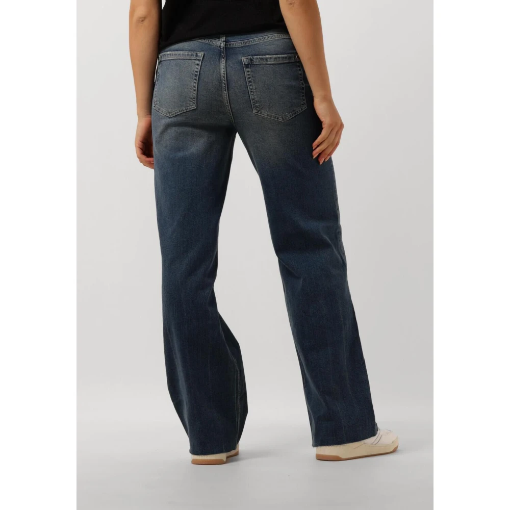 MOS MOSH Blauwe Wide Leg Jeans Blue Dames