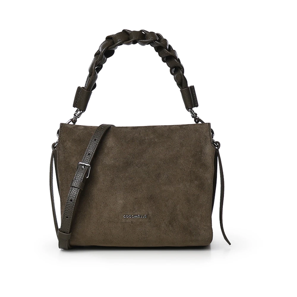 COCCINELLE Boheme Handbag Suede Grainy Leather Fango / Fango - Image 2