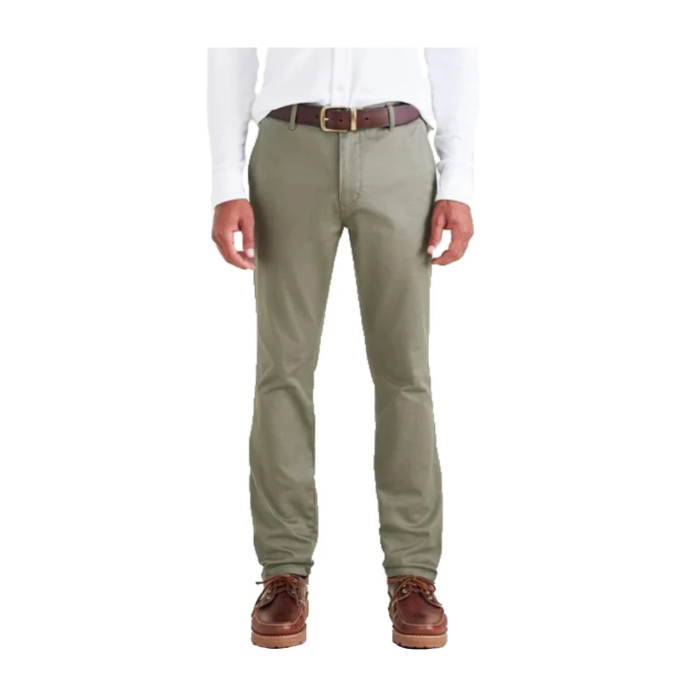 Dockers Men's Green Original Chino Opp Skinny Trousers - Chinos - W30 L32 - Trousers