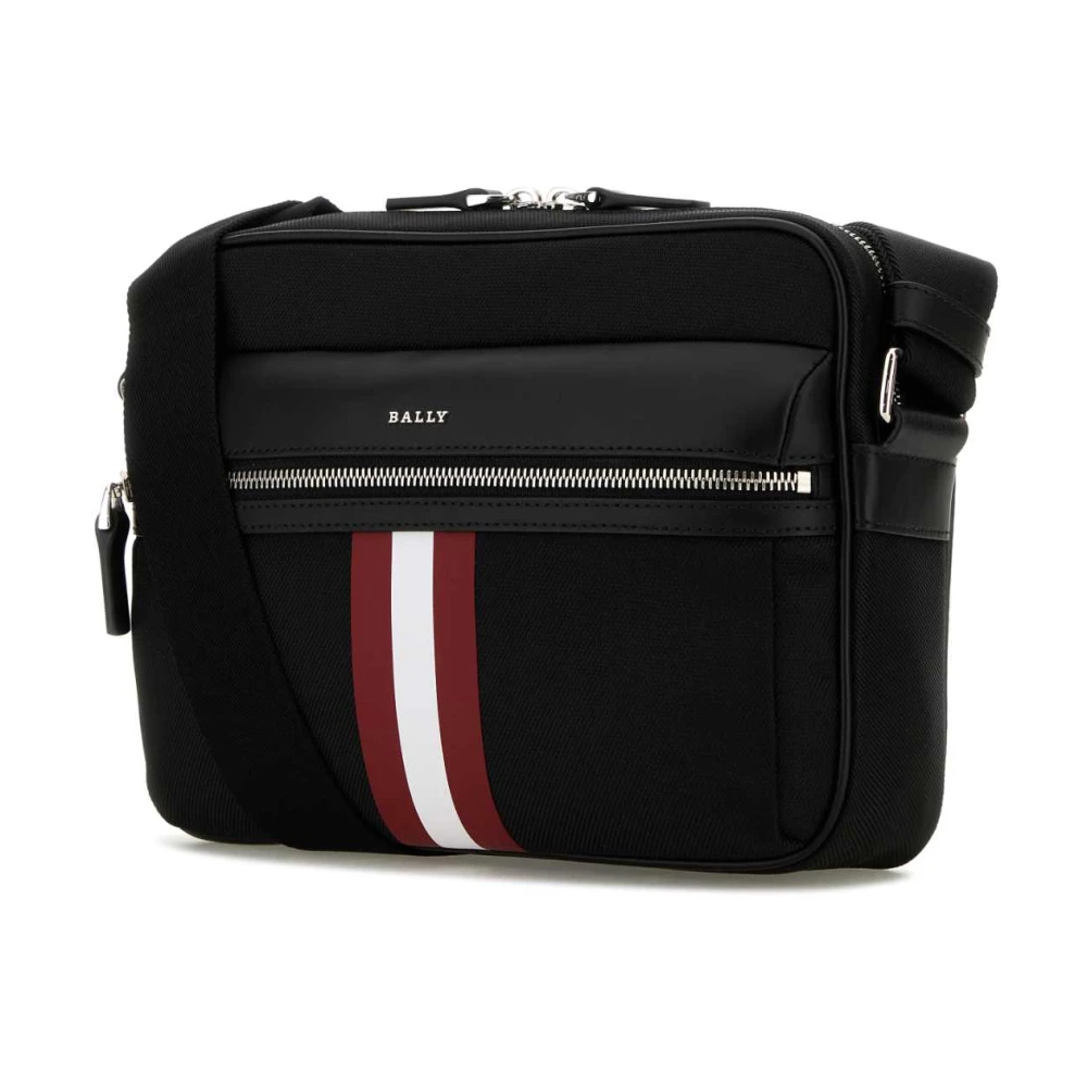 Bally Canvas Crossbody Tas in Zwart Black Heren