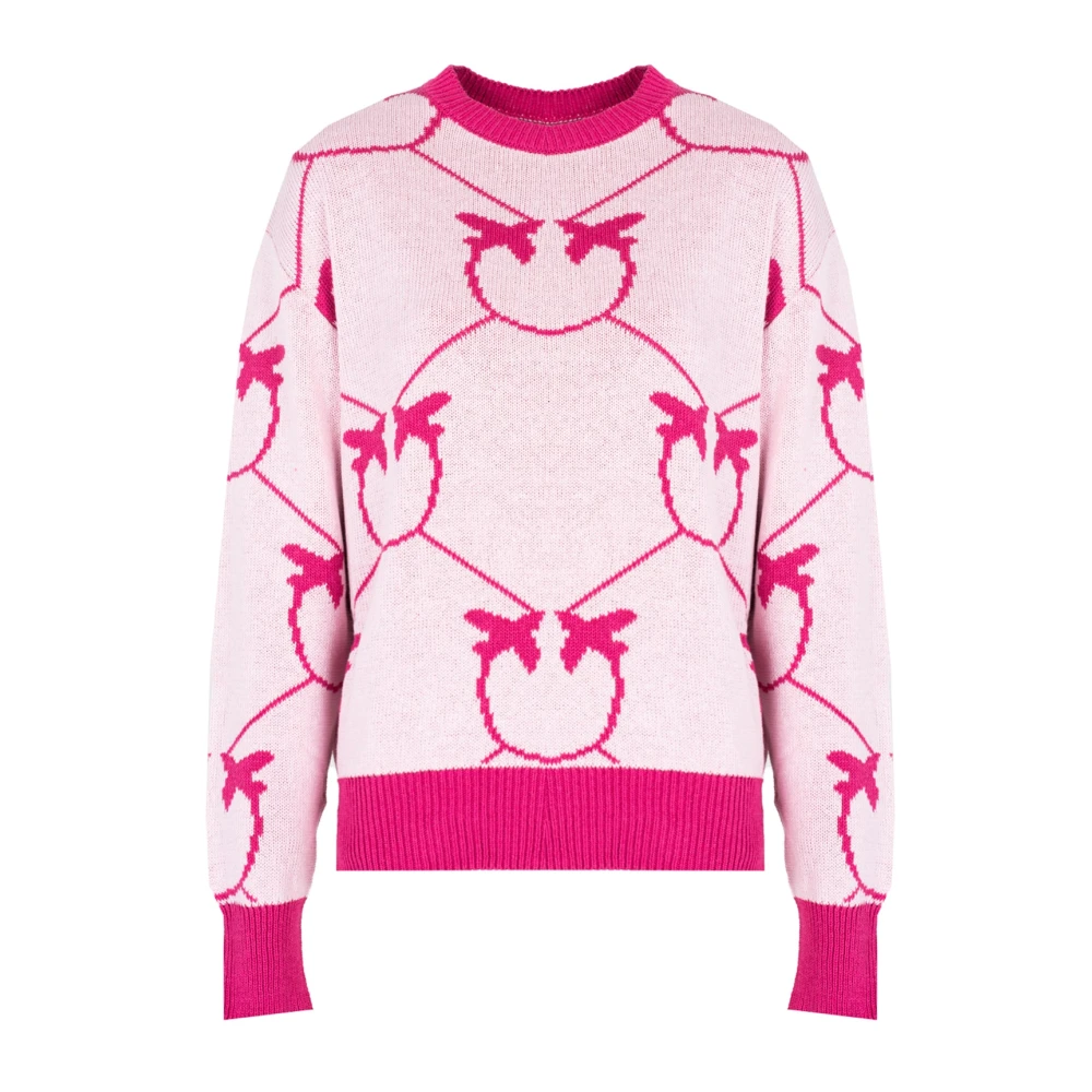 Pinko Casual losvallende trui Pink Dames