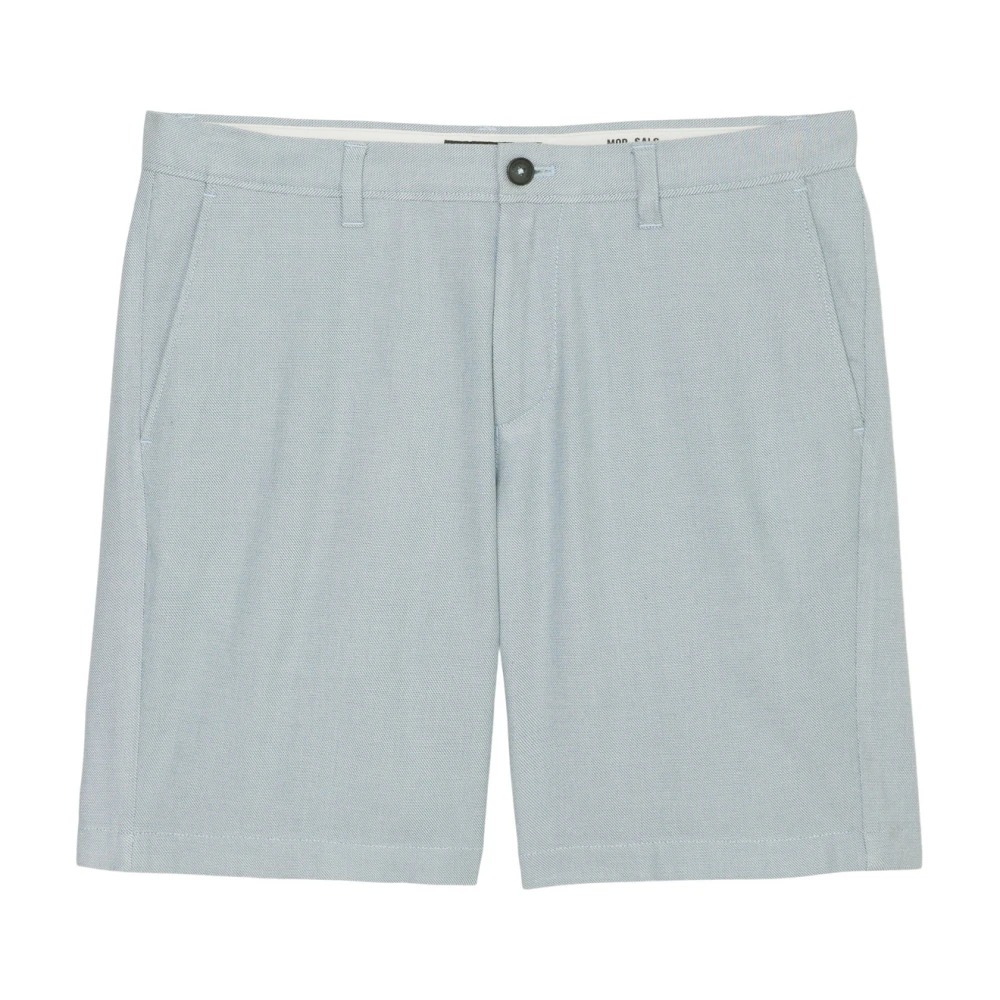Marc O'Polo Slim Fit Twee-Tint Twill Shorts Blue Heren