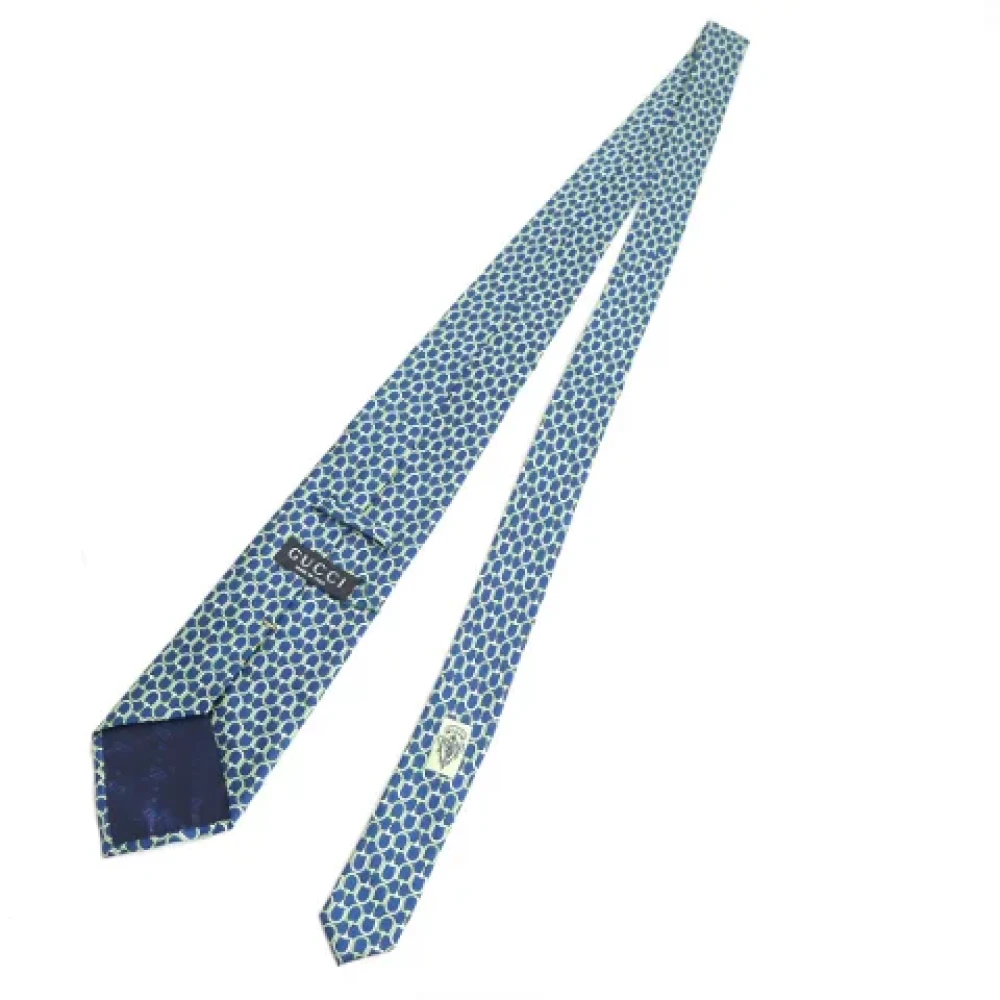 Gucci Vintage Pre-owned Canvas home-office Blue Heren