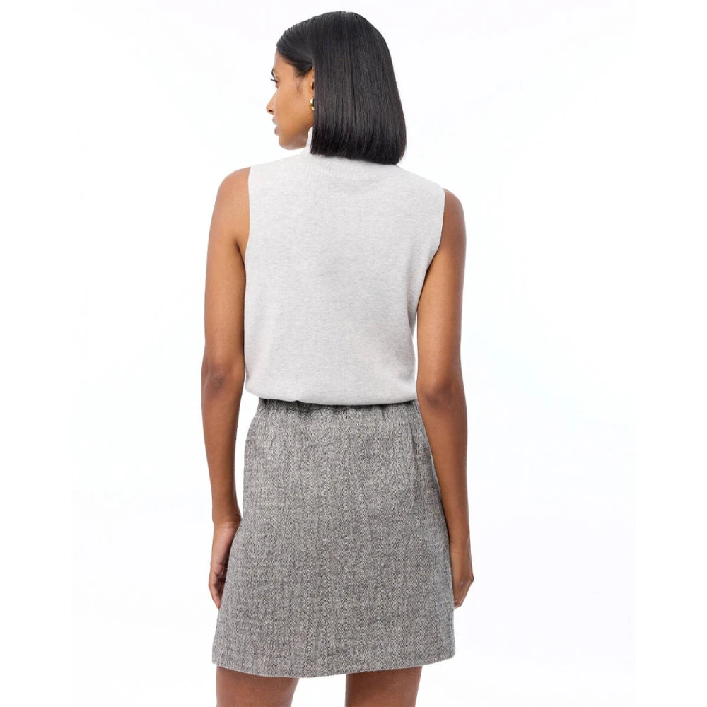 Knit-ted Stijlvolle Rok Leena Gray Dames