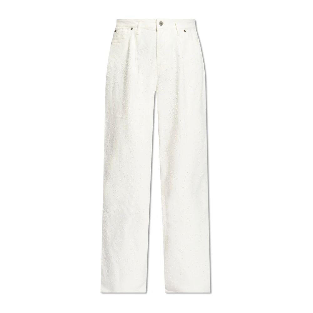 Halfboy High-rise jeans White Dames