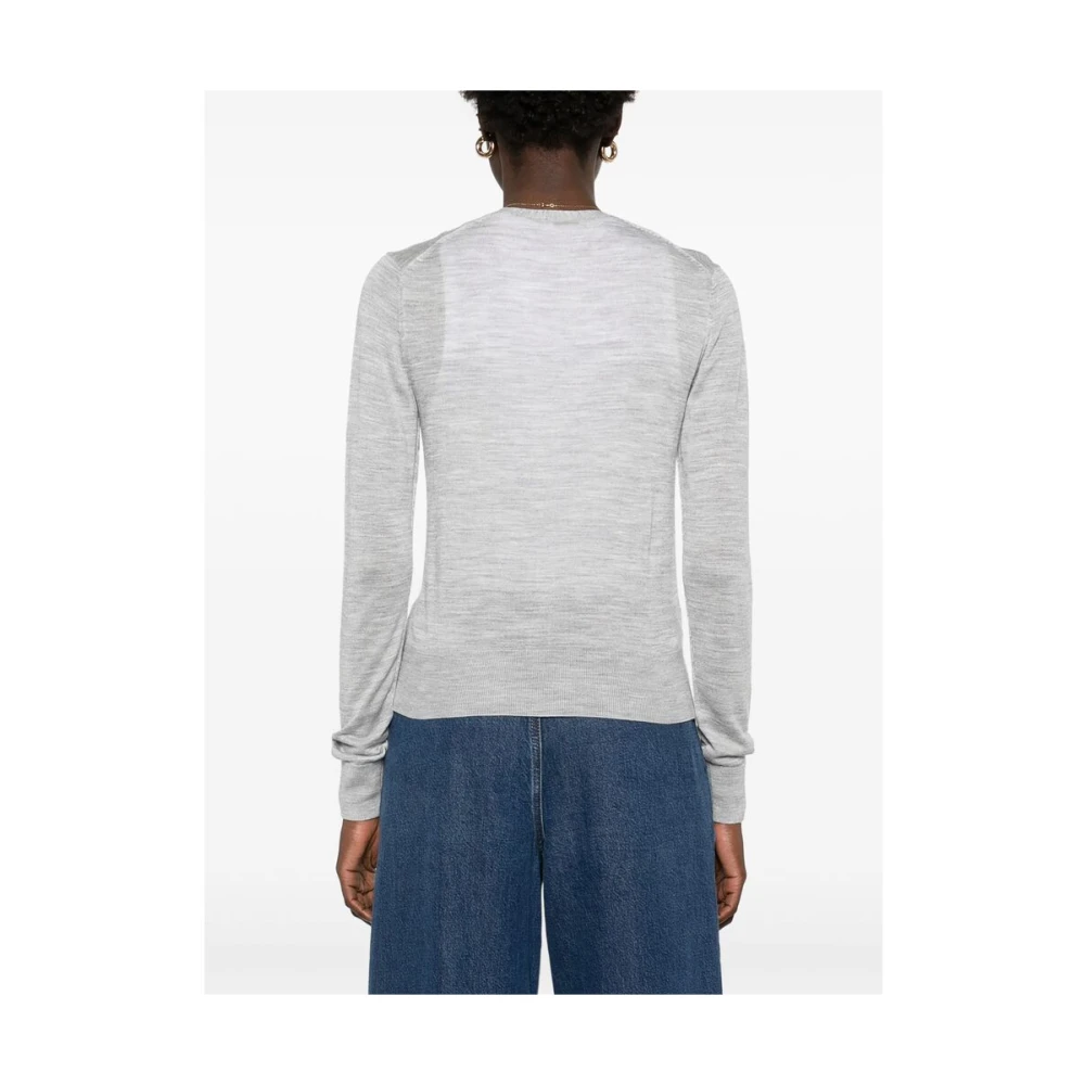 Calvin Klein Grijze Knopen Trui Gray Dames