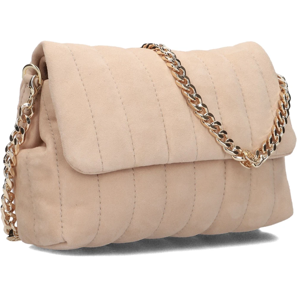 Unisa Beige Suède Schoudertas Zaimar Beige Dames