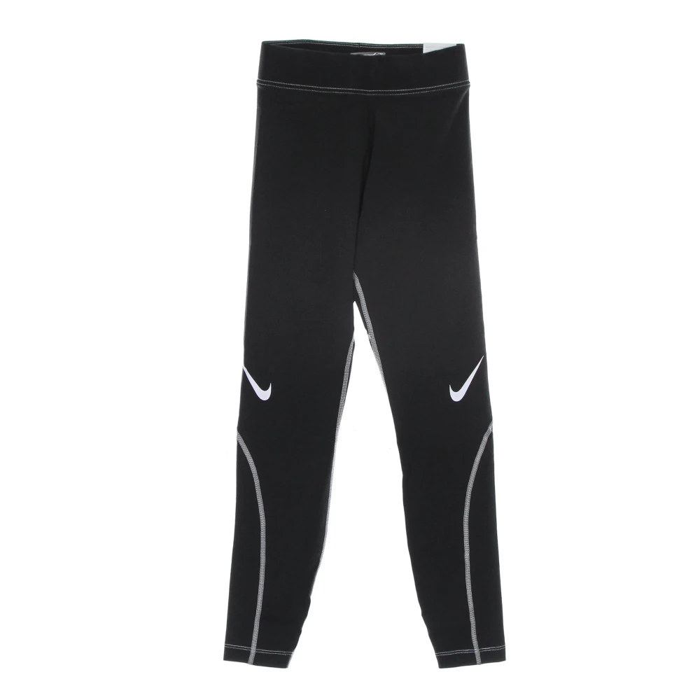 Nike High Rise Swoosh Logo Leggings Black Dames
