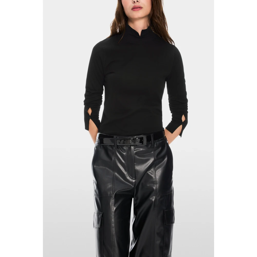 Marc Cain Stijlvolle Shirts en Tops Collectie Black Dames