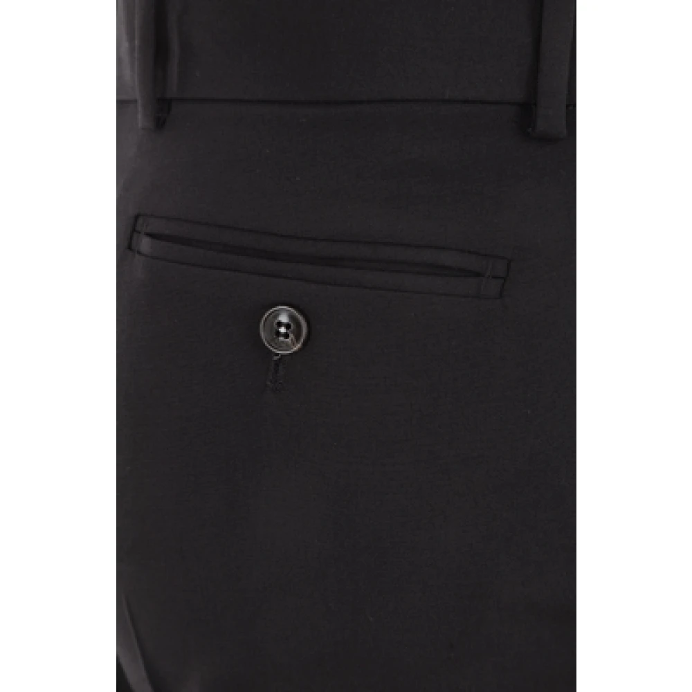 Quira Zwarte Broek met Lage Taille en Rechte Pijp Black Dames