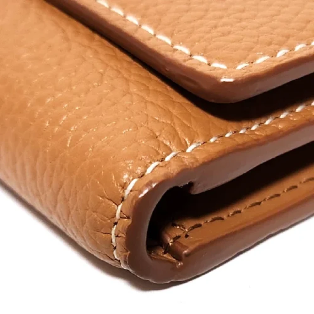 Burberry Vintage Pre-owned Leather wallets Beige Dames