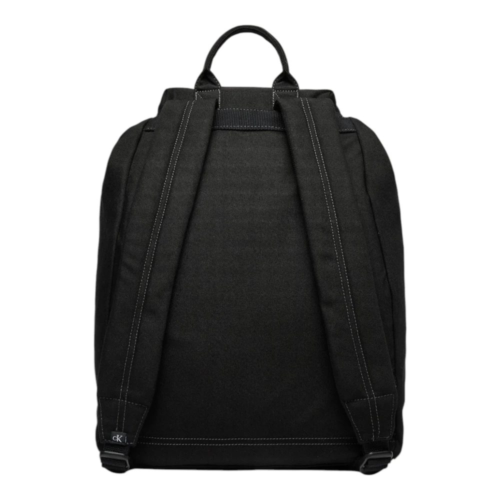 Calvin Klein Jeans Zwarte Polyester Tas met Meerdere Zakken Black Heren