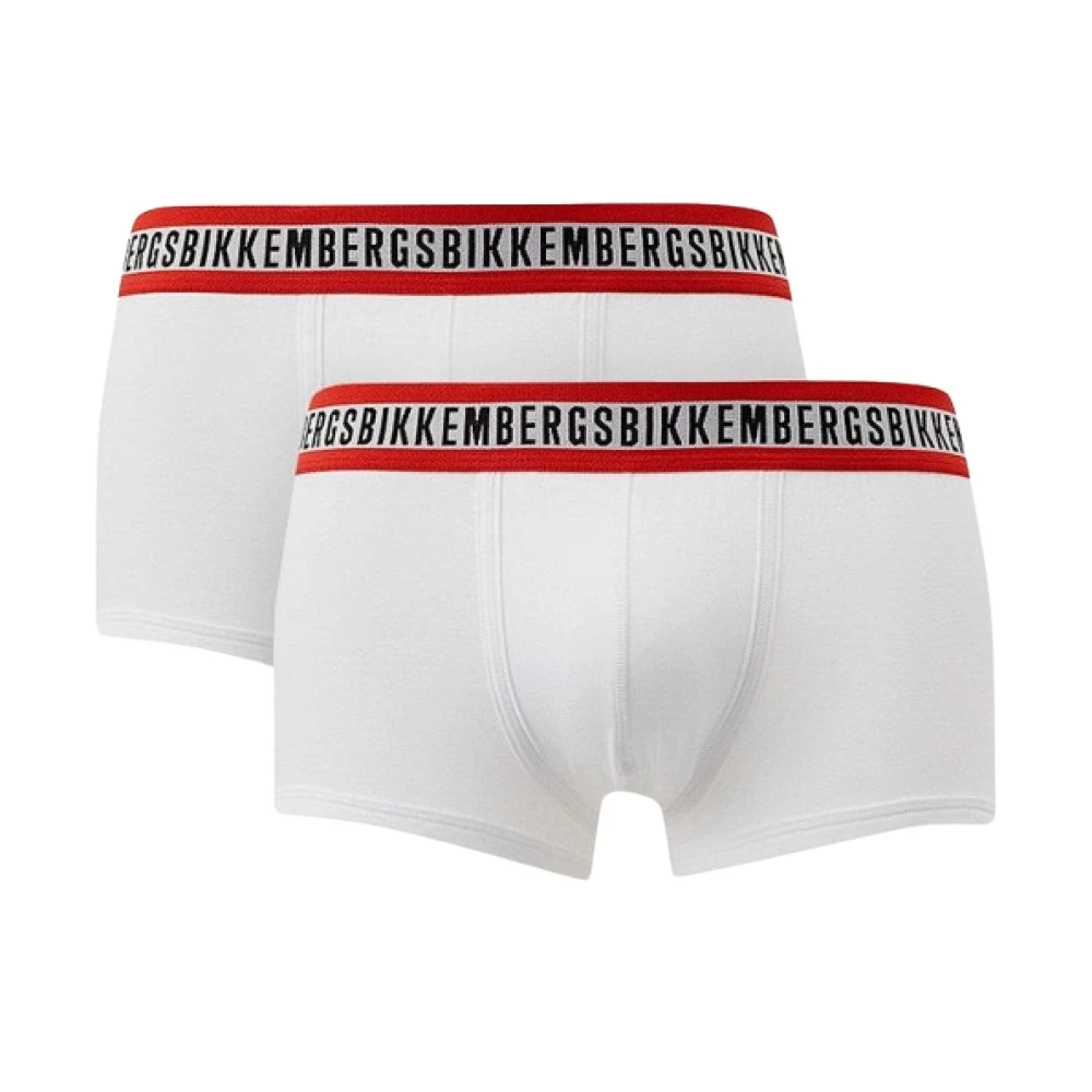 Bikkembergs Men's White Boxer Shorts - The S - Underpants - L- Underwear